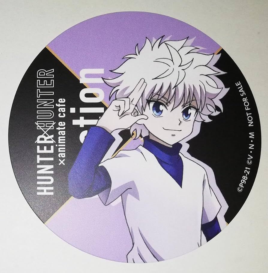17種　コンプ　ハンターハンター　アニメイトカフェ　コースター　ハンター試験編 Amazon.co.jp: ハンターハンター イルミ コースター 等身